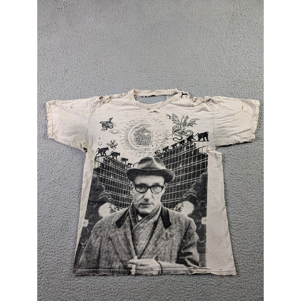 William S Burroughs Naked Lunch Monkey Brain Destroyed Distressed Thrashed Shirt
